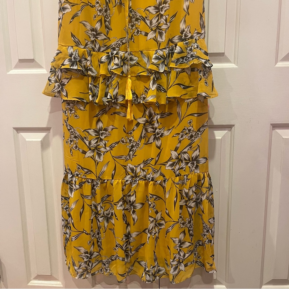 Taylor Floral Tiered Sleeveless V-neck Maxi Dress Size 12 NWT - Picture 4 of 7